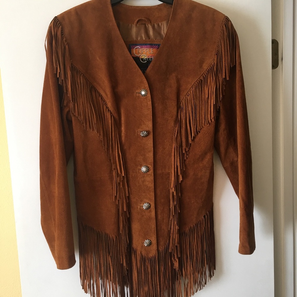 COPY - 🤠 Cripple Creek Suede fringe jacket